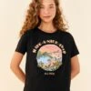Farm Rio Black Have A Nice Trip Organic Cotton T-Shirt 1 Farm Rio Black Have A Nice Trip Organic Cotton T-Shirt -Farm Rio Fashion Store 306709 01