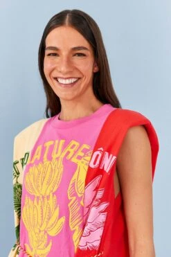 Farm Rio Mixed Prints Organic Cotton Mini Dress -Farm Rio Fashion Store 306714 03