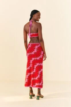 Farm Rio Pink Copacabana Knit Dress -Farm Rio Fashion Store 306746 04