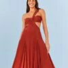 Farm Rio Brown Maxi Dress -Farm Rio Fashion Store 306899 01