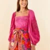 Farm Rio Pink Lace Blouse -Farm Rio Fashion Store 306900 01