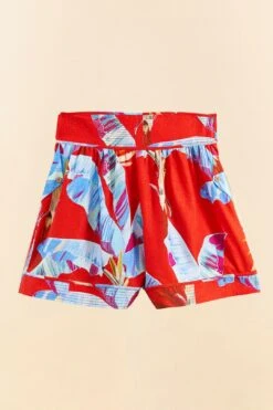 Farm Rio Red Sweet Jungle Organic Cotton Shorts -Farm Rio Fashion Store 306991 07