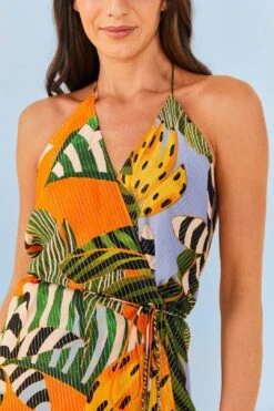 Farm Rio Striped Bananas Cover Up -Farm Rio Fashion Store 307052 04