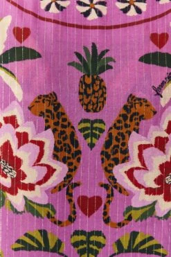 Farm Rio Pink Leopard Forest Cover Up -Farm Rio Fashion Store 307082 06