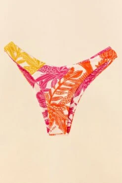 Farm Rio Tropical Woodcut High Leg Bikini Bottom -Farm Rio Fashion Store 307086 05