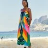 Farm Rio Macaw Stripes Cover Up 2 Farm Rio Macaw Stripes Cover Up -Farm Rio Fashion Store 307130 01