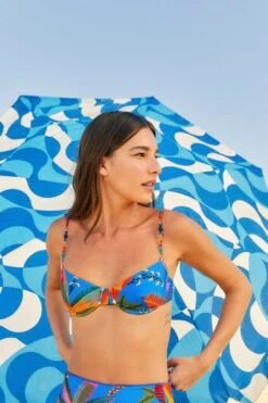 Farm Rio Blue Macaw Party Underwire Bikini Top 12 Farm Rio Blue Macaw Party Underwire Bikini Top -Farm Rio Fashion Store 307134 01