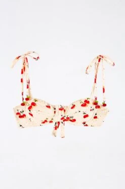 Farm Rio Pitanga Cherry Tie Strap Bikini Top -Farm Rio Fashion Store 307152 05