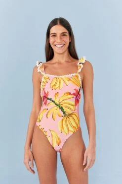 Farm Rio Pink Banana Taste One Piece Swimsuit -Farm Rio Fashion Store 307162 03