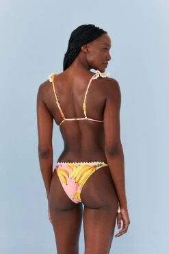 Farm Rio Pink Banana Taste Ruffle Bikini Top -Farm Rio Fashion Store 307163 04
