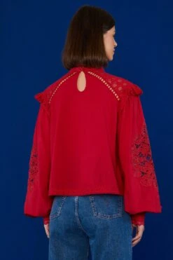 Farm Rio Red Romantic Blouse -Farm Rio Fashion Store 308188 03