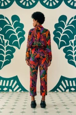 Farm Rio Leopard Mushroom Lenzing™ Ecovero™ Viscose Pants -Farm Rio Fashion Store 308267 03