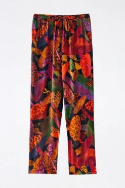 Farm Rio Leopard Mushroom Lenzing™ Ecovero™ Viscose Pants -Farm Rio Fashion Store 308267 06