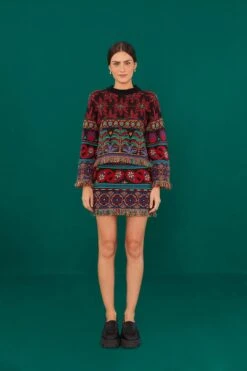 Farm Rio Black Night Sky Sweater -Farm Rio Fashion Store 308284 03