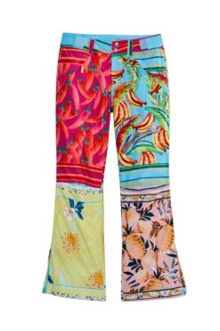 Farm Rio Mixed Scarves Ski Pants -Farm Rio Fashion Store 308307 06