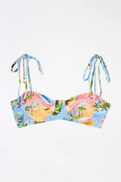 Farm Rio Rio Stamps Underwire Bikini Top -Farm Rio Fashion Store 308494 05