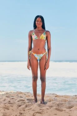 Farm Rio Rio Stamps Side Tie Bikini Bottom -Farm Rio Fashion Store 308497 02