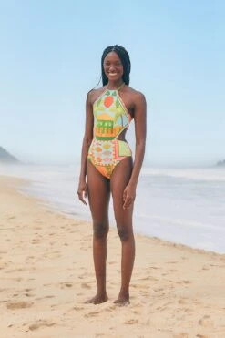 Farm Rio Beach Mixed Scarves One Piece Swimsuit 10 Farm Rio Beach Mixed Scarves One Piece Swimsuit -Farm Rio Fashion Store 308505 01