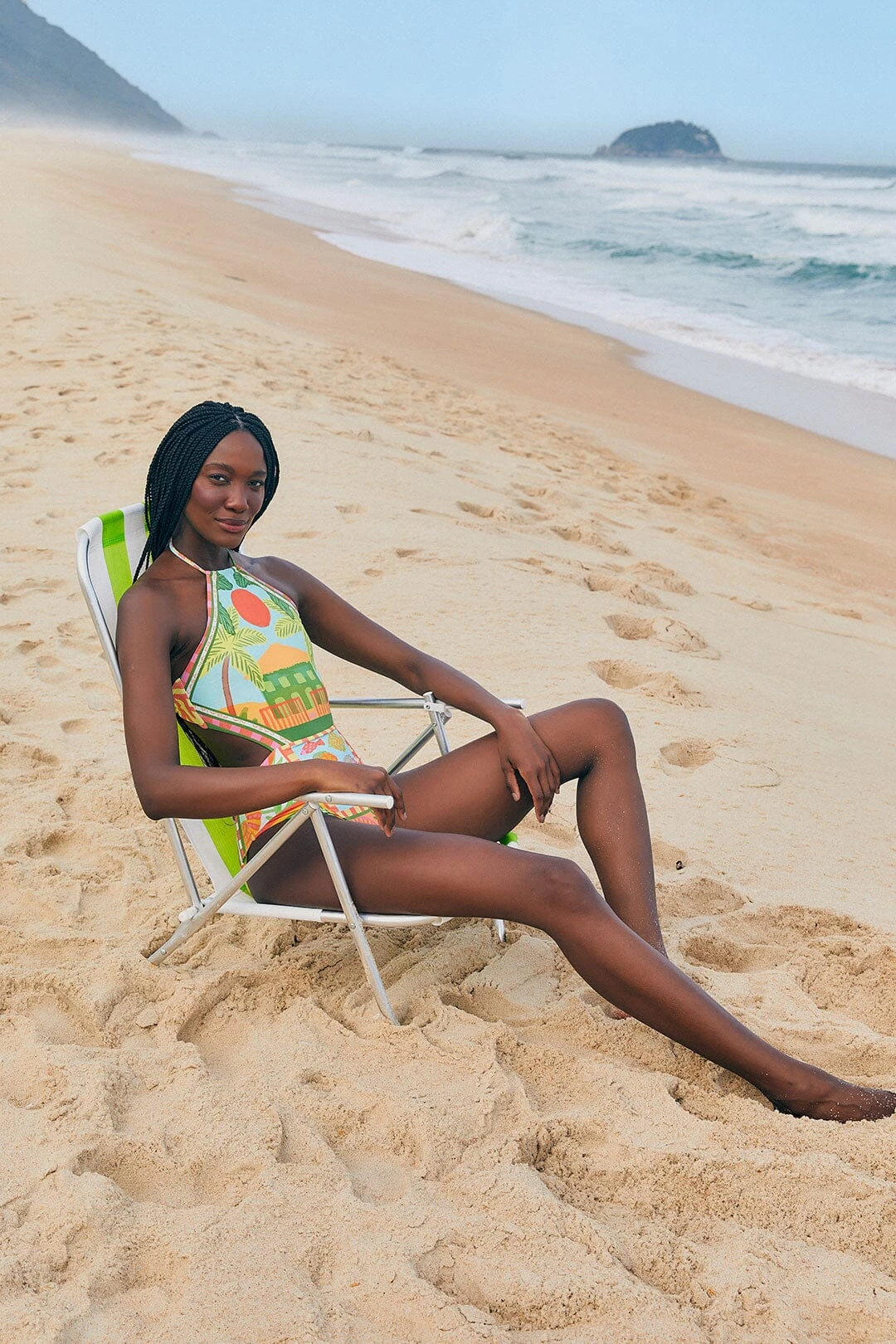 Farm Rio Beach Mixed Scarves One Piece Swimsuit 5 Farm Rio Beach Mixed Scarves One Piece Swimsuit - Image 3