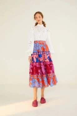 Farm Rio Mixed Living Nature Skirt -Farm Rio Fashion Store 309090 02