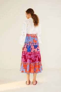 Farm Rio Mixed Living Nature Skirt -Farm Rio Fashion Store 309090 03
