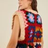 Farm Rio Multicolor Patchwork Crochet Vest 1 Farm Rio Multicolor Patchwork Crochet Vest -Farm Rio Fashion Store 309108 01