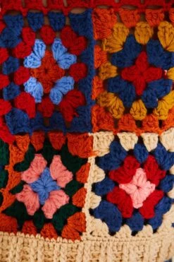 Farm Rio Multicolor Patchwork Crochet Vest -Farm Rio Fashion Store 309108 04