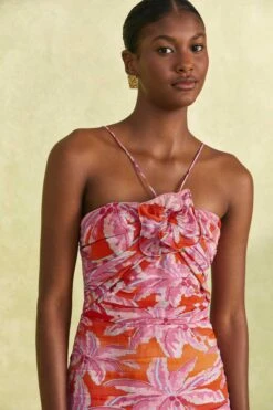 Farm Rio Red Coconut Tree Mini Dress -Farm Rio Fashion Store 309146 03