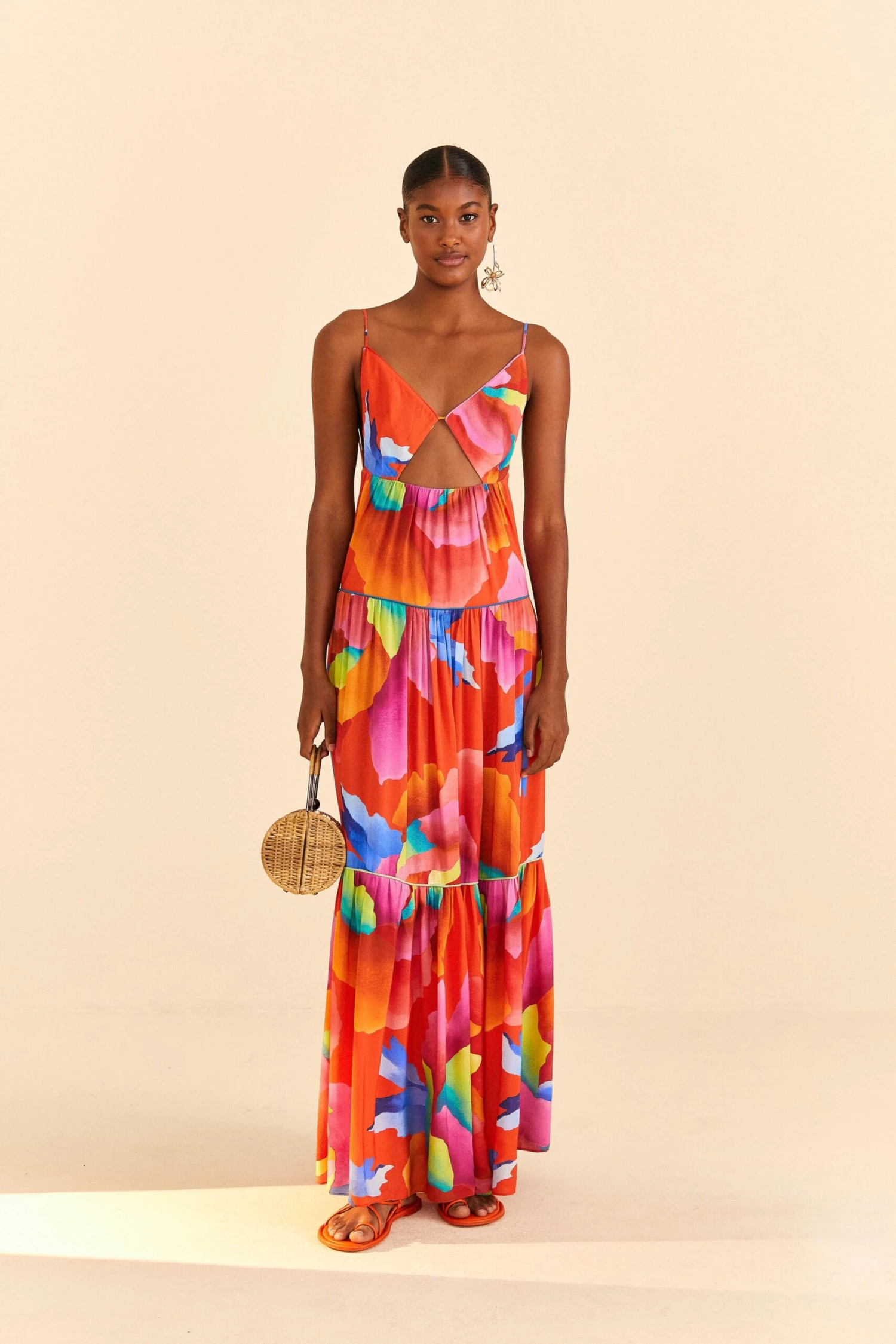 Farm Rio Red Ombre Chita Maxi Dress 3 Farm Rio Red Ombre Chita Maxi Dress