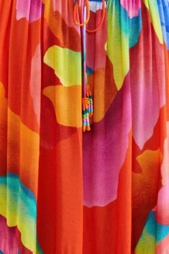 Farm Rio Red Ombre Chita Maxi Dress 10 Farm Rio Red Ombre Chita Maxi Dress -Farm Rio Fashion Store 309149 04