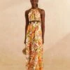 Farm Rio Sand Leopard Forest Maxi Dress -Farm Rio Fashion Store 309151 01
