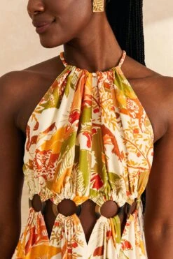 Farm Rio Sand Leopard Forest Maxi Dress 10 Farm Rio Sand Leopard Forest Maxi Dress -Farm Rio Fashion Store 309151 03