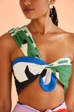 Farm Rio Brasil Bahia Scarves Crop Top -Farm Rio Fashion Store 309173 03