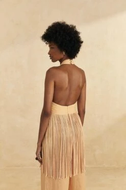 Farm Rio Sand Cross Front Top -Farm Rio Fashion Store 309174 03