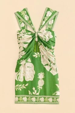 Farm Rio Green Lace Monsteras Mini Dress 10 Farm Rio Green Lace Monsteras Mini Dress -Farm Rio Fashion Store 309182 06