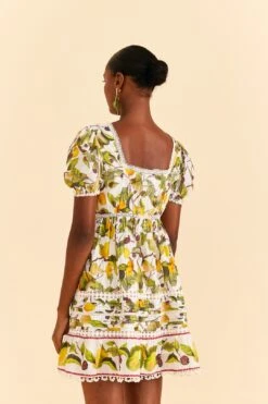 Farm Rio Off-white Fruit Orchard Mini Dress -Farm Rio Fashion Store 309184 03