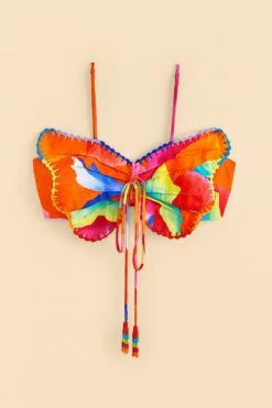 Farm Rio Red Ombre Chita Top -Farm Rio Fashion Store 309186 06