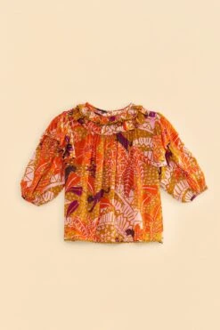 Farm Rio Beige Jungle Panther Blouse -Farm Rio Fashion Store 309188 06