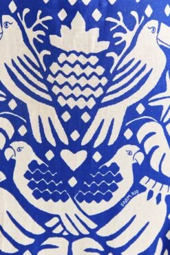 Farm Rio Navy Blue Jungle Scarf Midi Dress 14 Farm Rio Navy Blue Jungle Scarf Midi Dress -Farm Rio Fashion Store 309189 06