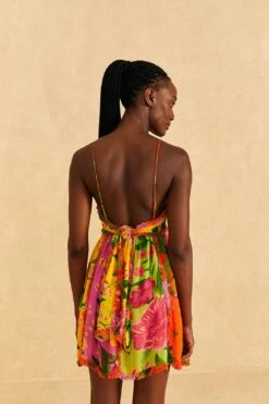 Farm Rio Mixed Romantic Garden Mini Dress 11 Farm Rio Mixed Romantic Garden Mini Dress -Farm Rio Fashion Store 309192 04