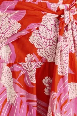 Farm Rio Red Dewdrop Floral Midi Dress 12 Farm Rio Red Dewdrop Floral Midi Dress -Farm Rio Fashion Store 309194 05