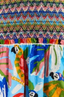 Farm Rio Colorful Forest V Neck Mini Dress -Farm Rio Fashion Store 309198 05