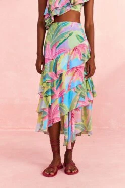 Farm Rio Beach Vibe Layered Skirt -Farm Rio Fashion Store 309204 03