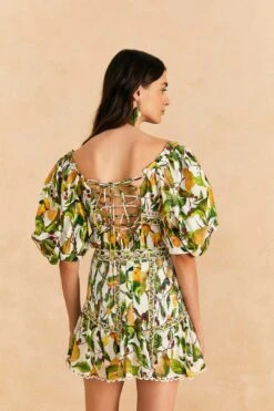 Farm Rio Off-White Fruit Orchard Mini Skirt -Farm Rio Fashion Store 309205 04