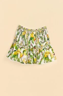 Farm Rio Off-White Fruit Orchard Mini Skirt -Farm Rio Fashion Store 309205 06
