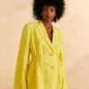 Farm Rio Bright Yellow Blazer -Farm Rio Fashion Store 309211 01