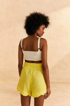 Farm Rio Bright Yellow Shorts -Farm Rio Fashion Store 309212 04