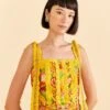 Farm Rio Yellow Fruits Paradise Blouse 2 Farm Rio Yellow Fruits Paradise Blouse -Farm Rio Fashion Store 309219 01