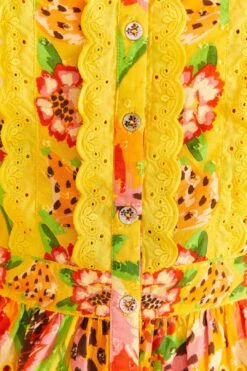 Farm Rio Yellow Fruits Paradise Blouse -Farm Rio Fashion Store 309219 05