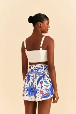Farm Rio Off-White Jungle Chic Shorts -Farm Rio Fashion Store 309221 04
